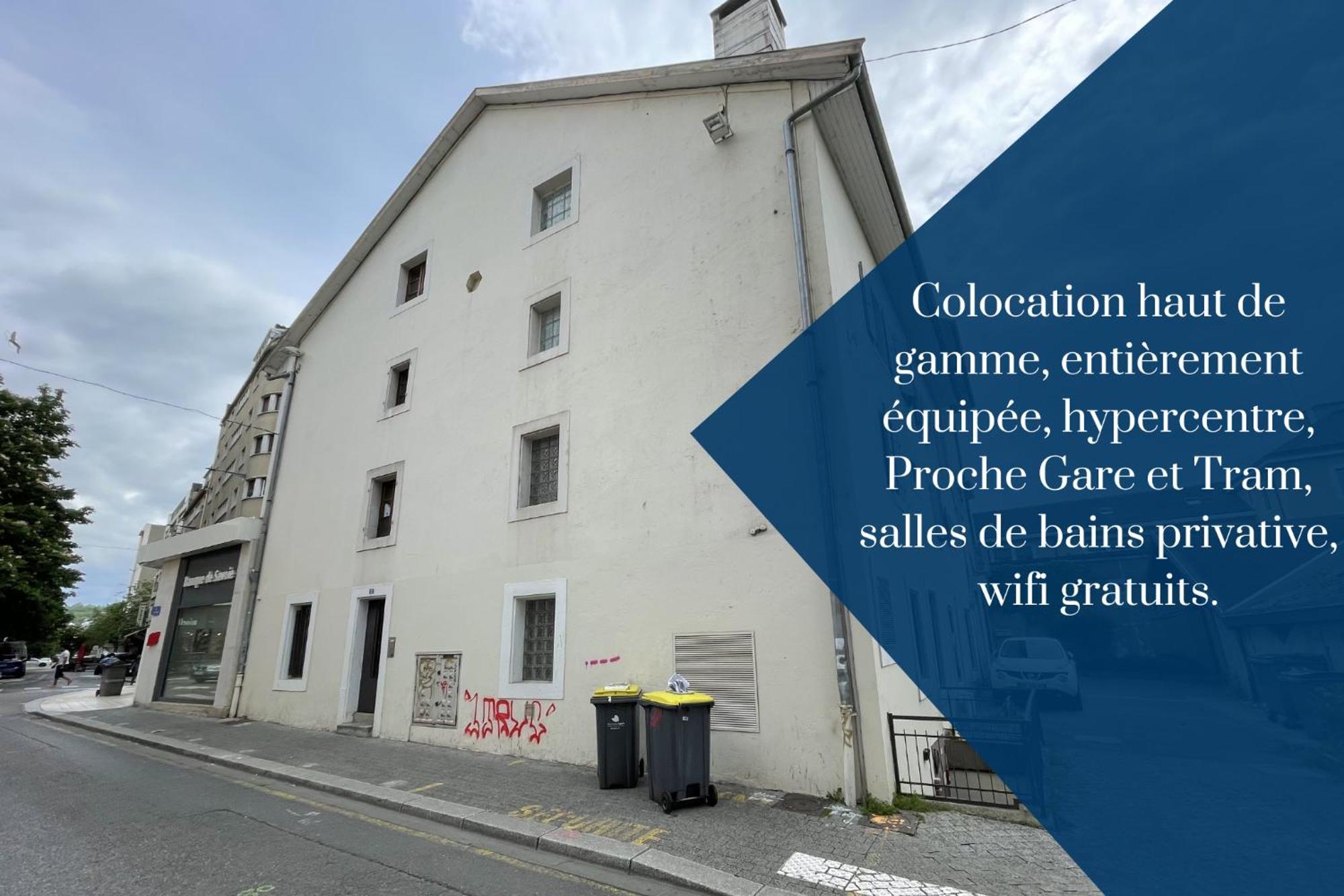 אנמסה La Coloc Choco - Belle Colocation En Hypercentre / 5 Chambres Privees / Salle De Bains Privative / Proche Gare Et Tram / Wifi Et Netflix מראה חיצוני תמונה